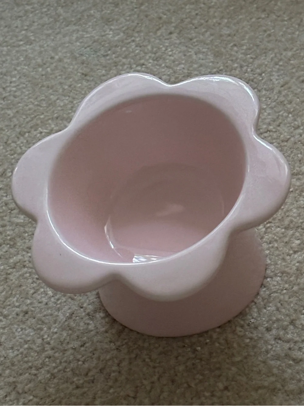 Pink Flower Pet Food/Water Bowl